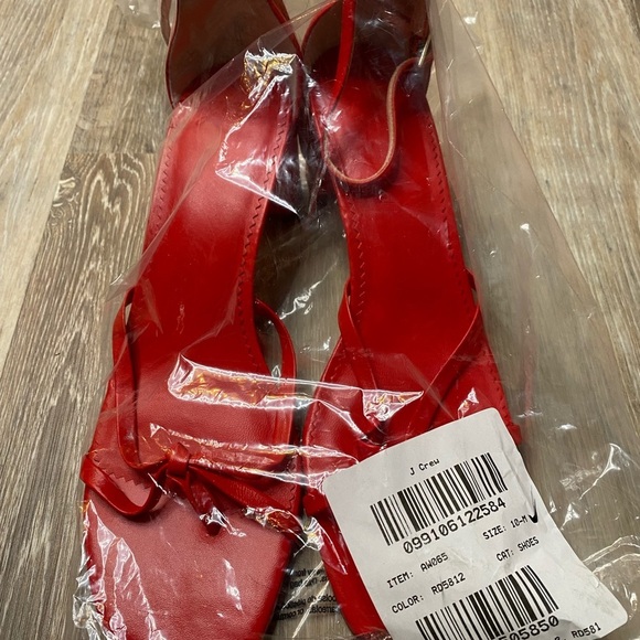 J Crew Skinny cross-strap sandals in leather AW065 Size 10 - Picture 3 of 3